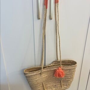 Sezane French straw market tote. Perfect size for everyday.